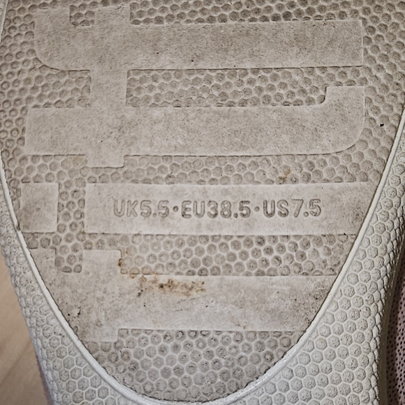 Size 7.5 FitFlop Rose Gold Suede Superskate Mule/Slide - Picture 10 of 11